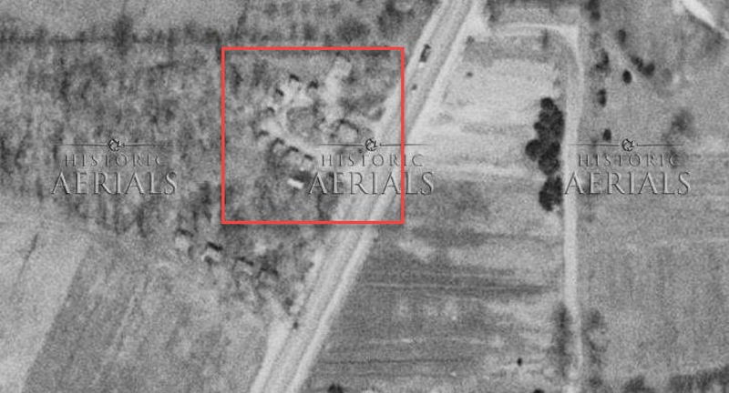 Maple Grove Motel - 1951 Aerial Tourist Cabins (newer photo)